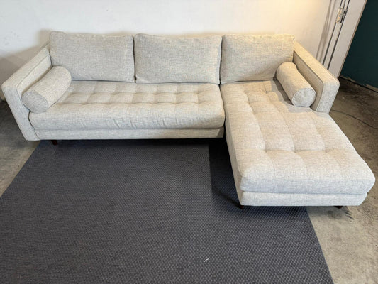 ⭐️Beige L-shape Sofa – Good condition | Pre-owned - Steam Cleaned | SYDNEY WIDE DELIVERY