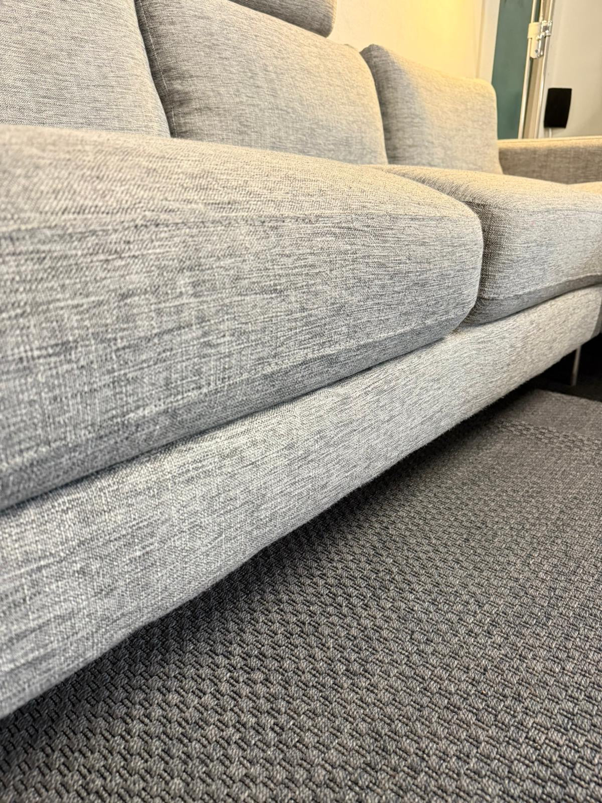 ⭐️ Grey L-shape Sofa with Headrest – Good condition | SYDNEY WIDE DELIVERY