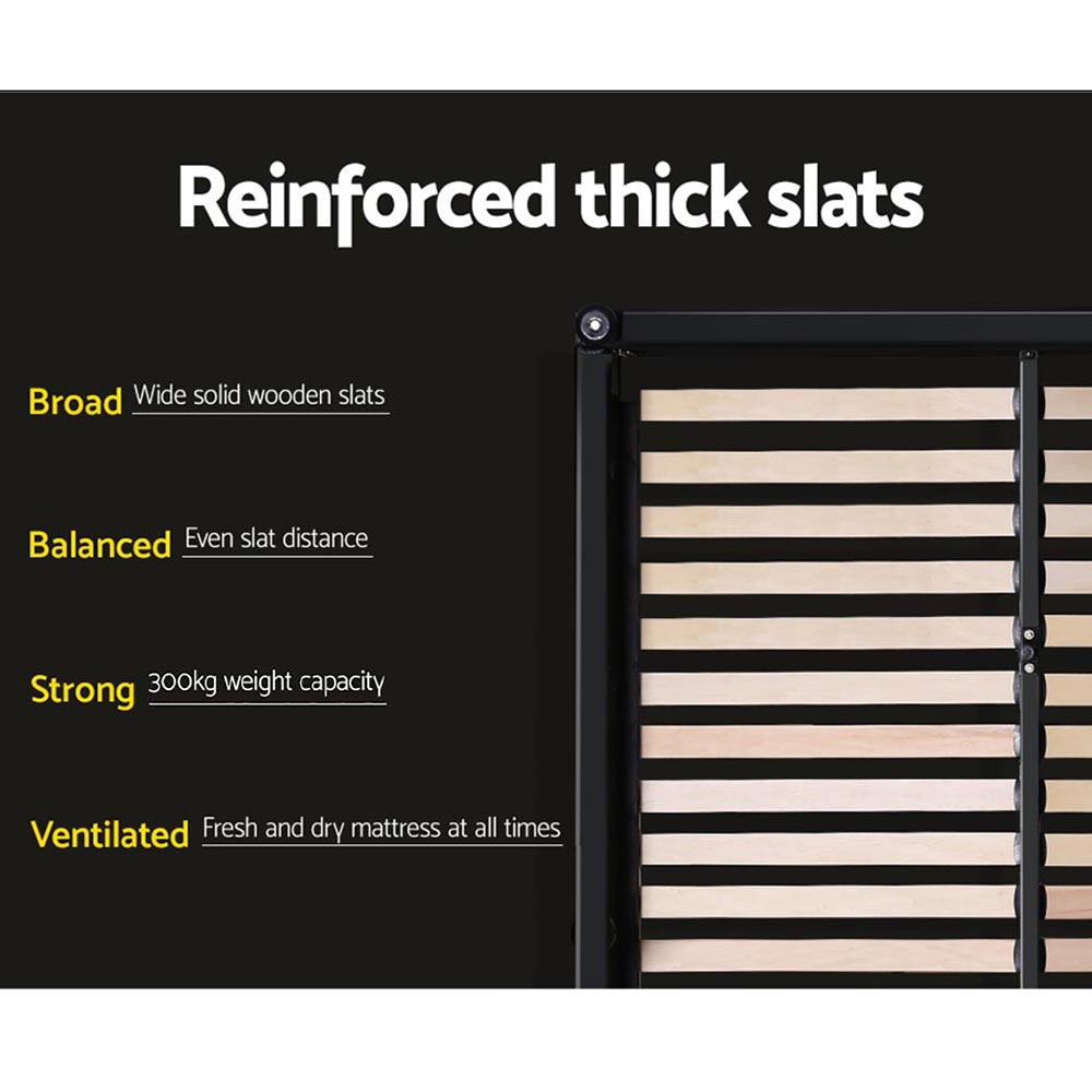 ISSA Bed Frame King Size Gas Lift Charcoal