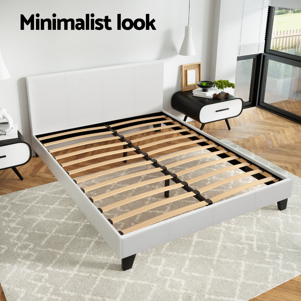 NEO Bed Frame Double Size White