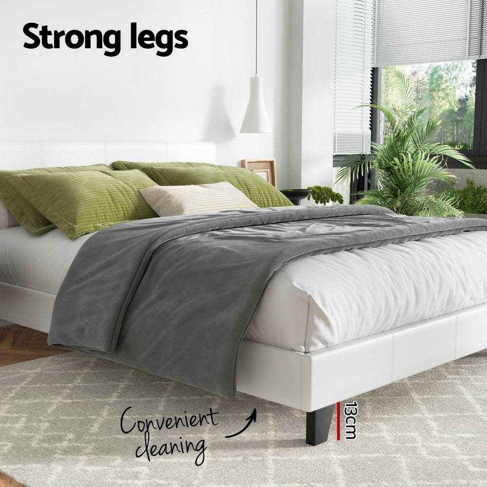 NEO Bed Frame Double Size White