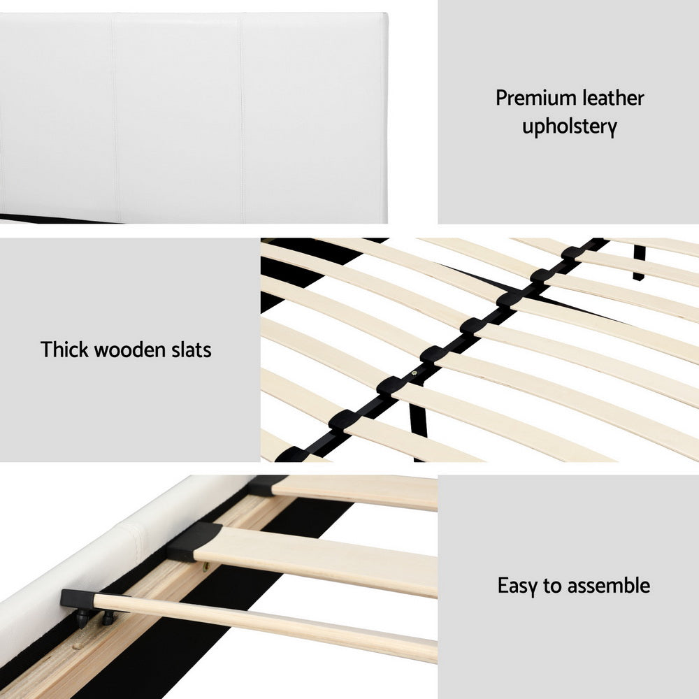 NEO Bed Frame Double Size White