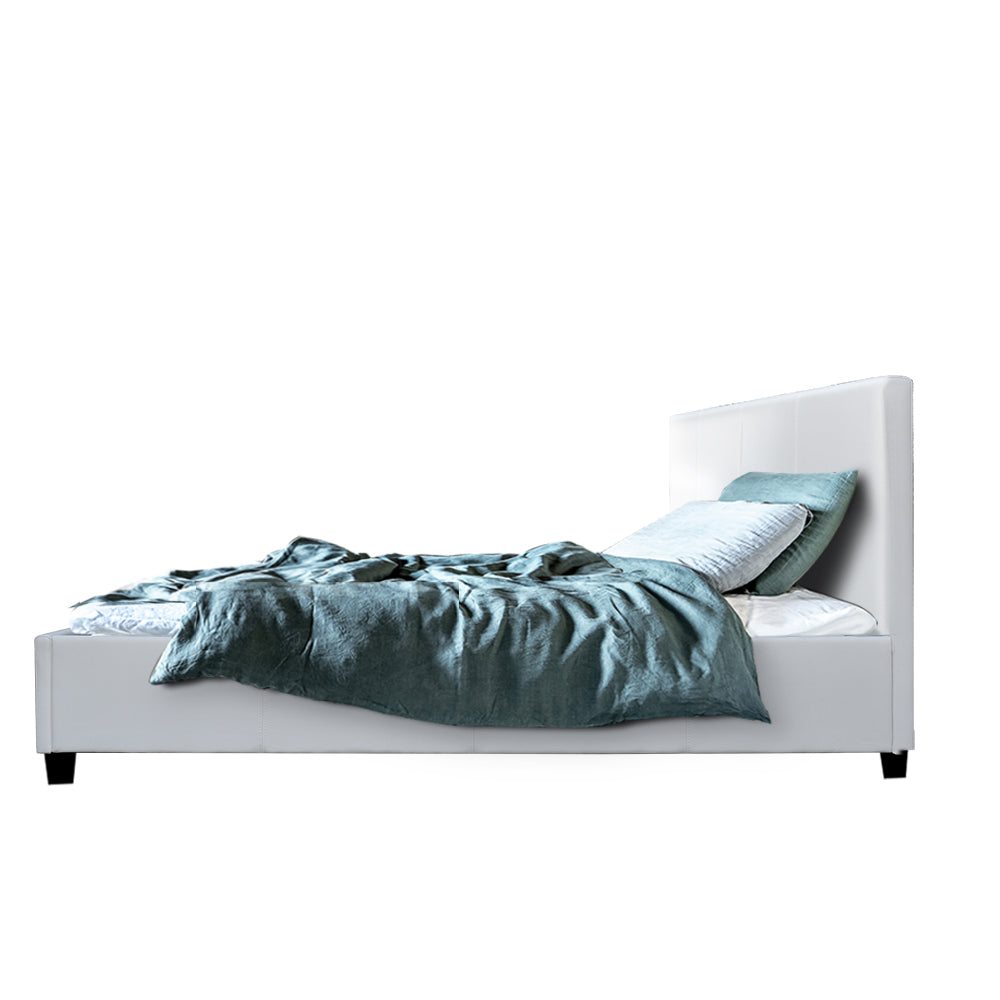 NEO Bed Frame King Single Size White