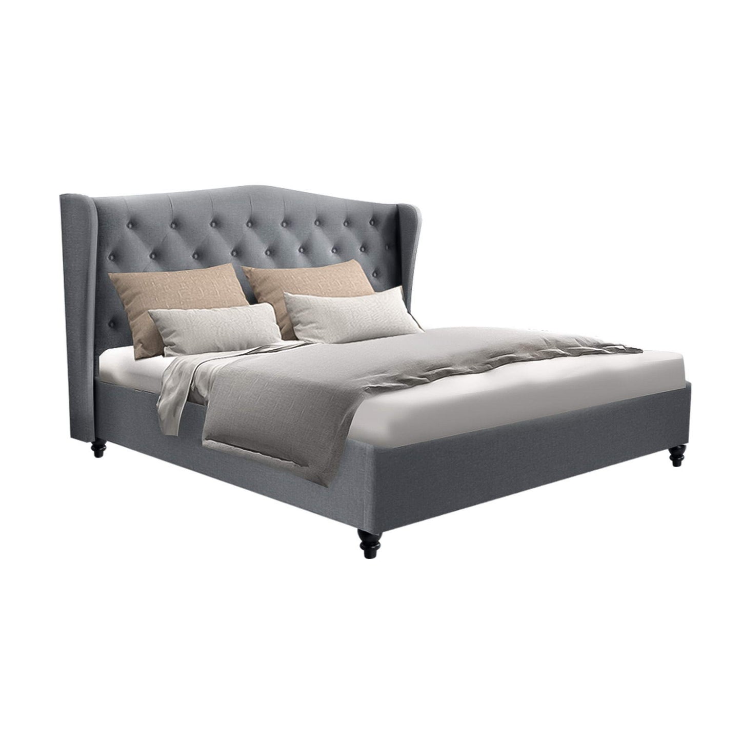 PIER Bed Frame Double Size Grey