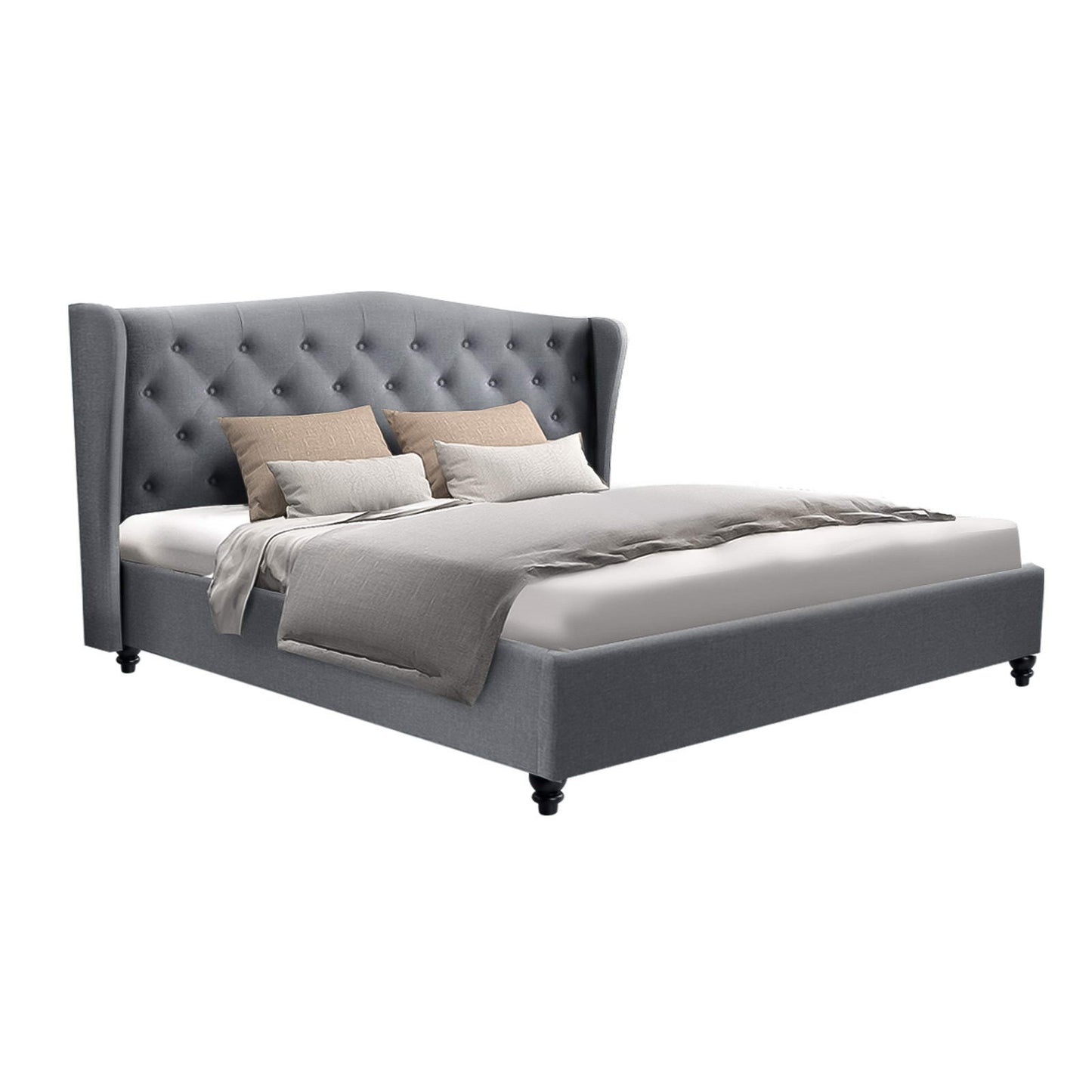 PIER Bed Frame King Size Grey