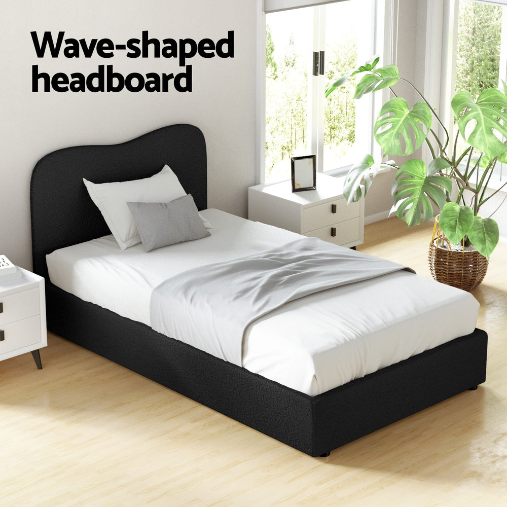 DARA Bed Frame King Single Size Boucle