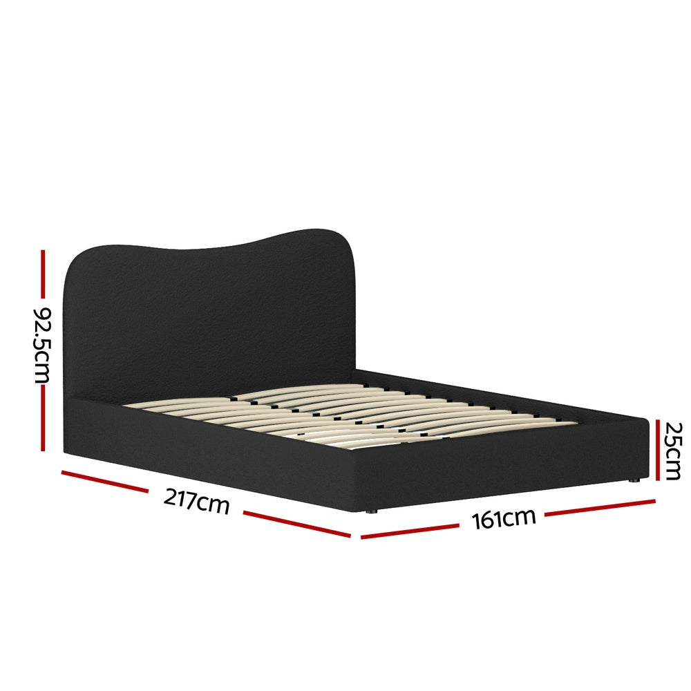 DARA Bed Frame Queen Size Boucle