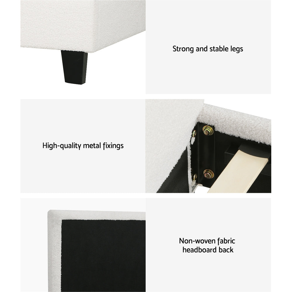 NEO Bed Frame Double Size Boucle