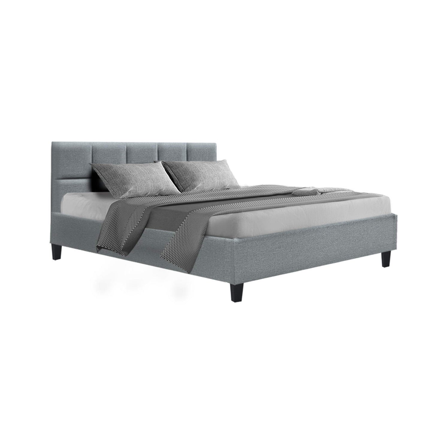 TINO Bed Frame Queen Size Grey