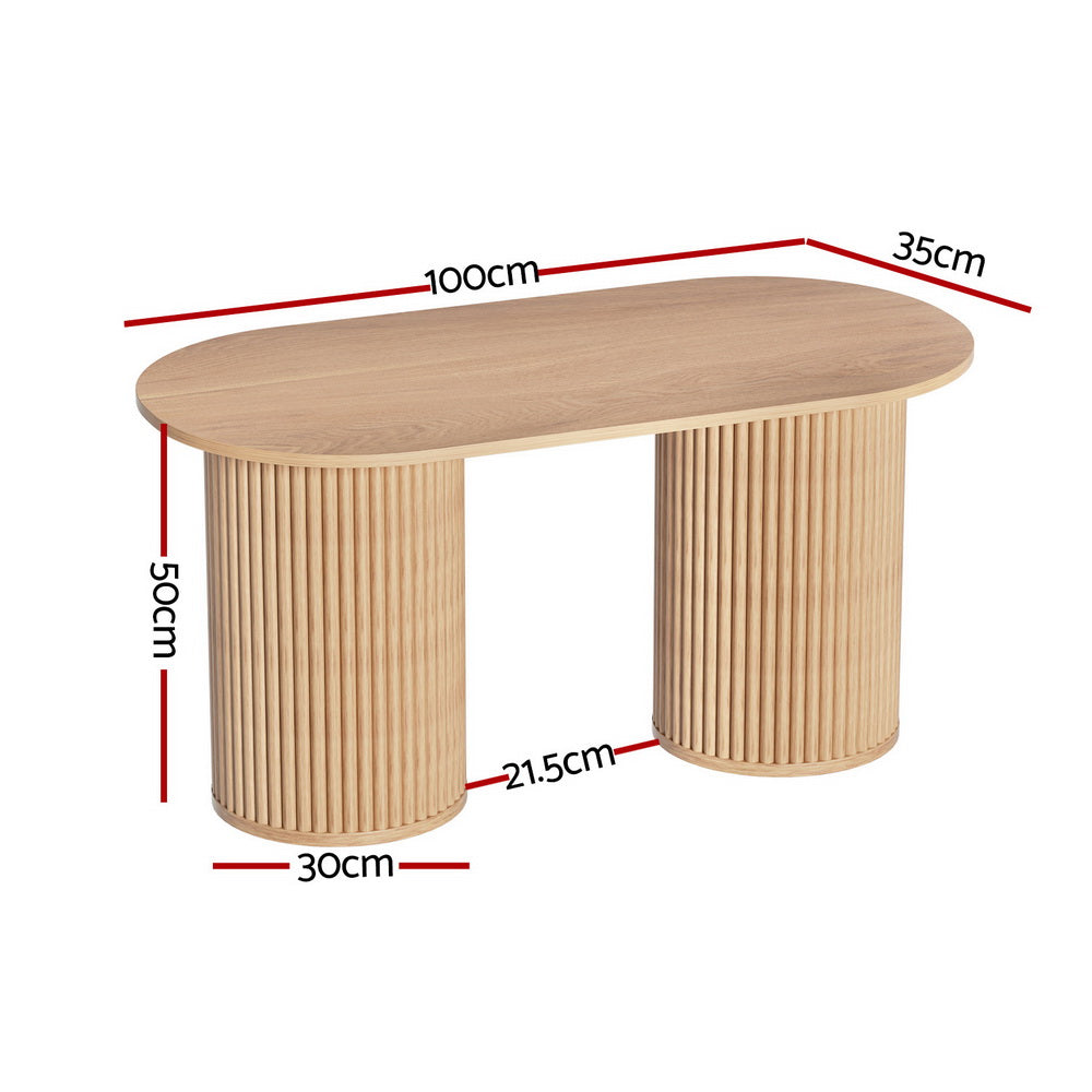 Samuel Coffee Table Oval 100CM Pine