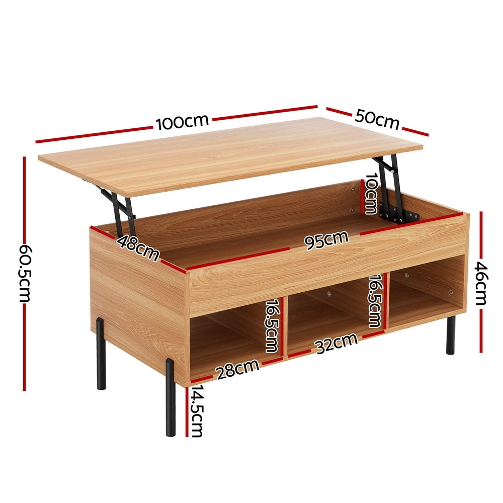 Oak Coffee Table Lift-top
