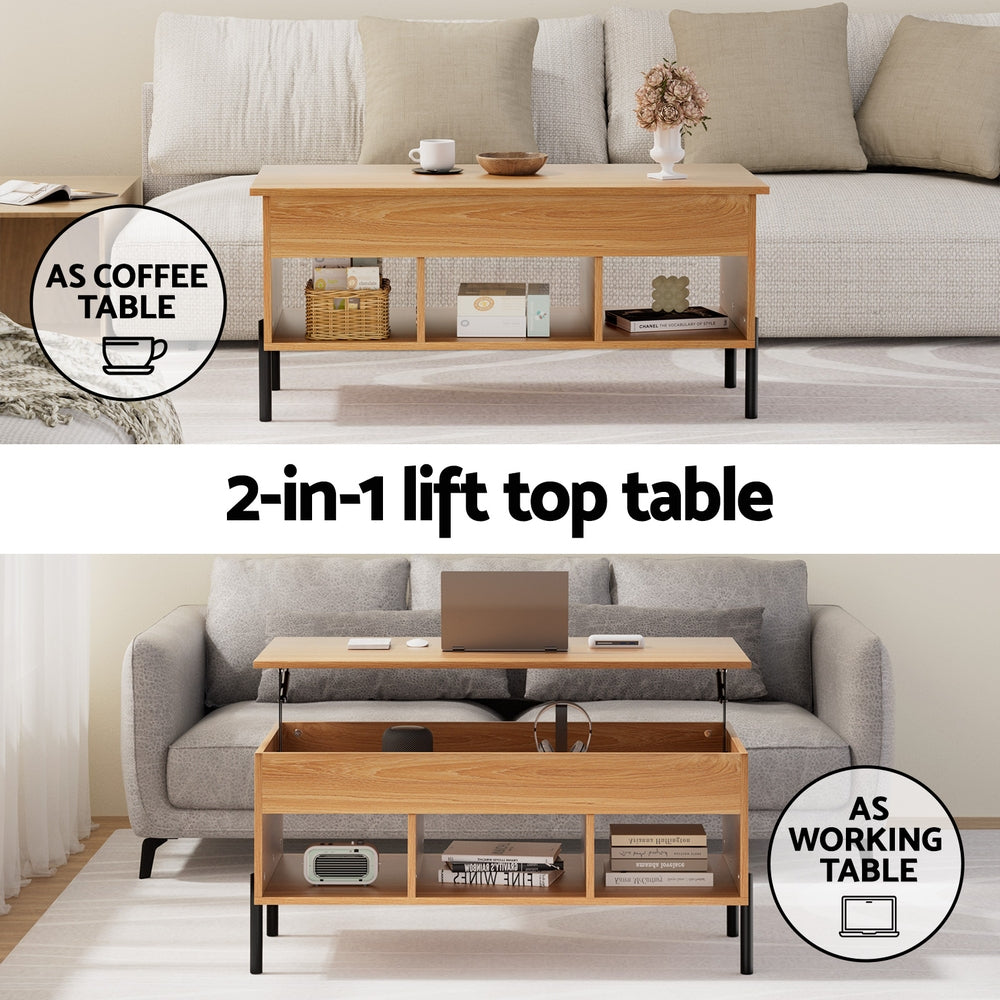 Oak Coffee Table Lift-top