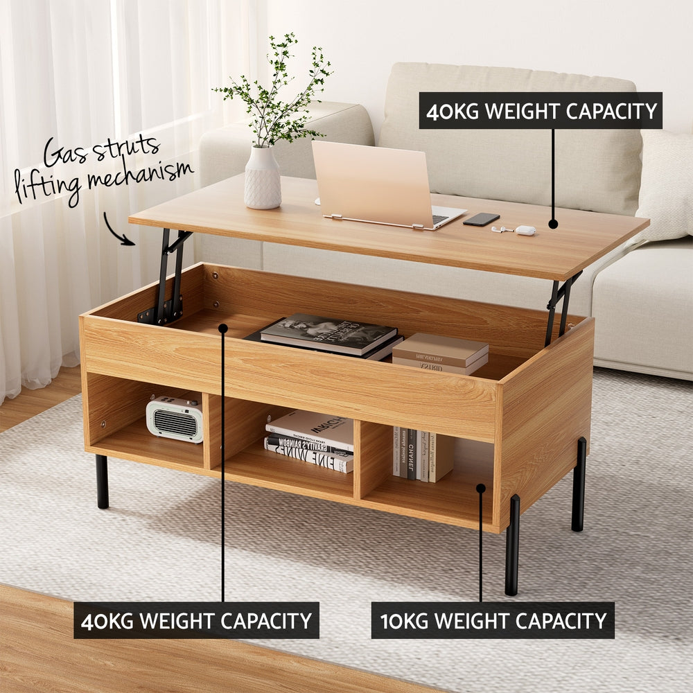 Oak Coffee Table Lift-top