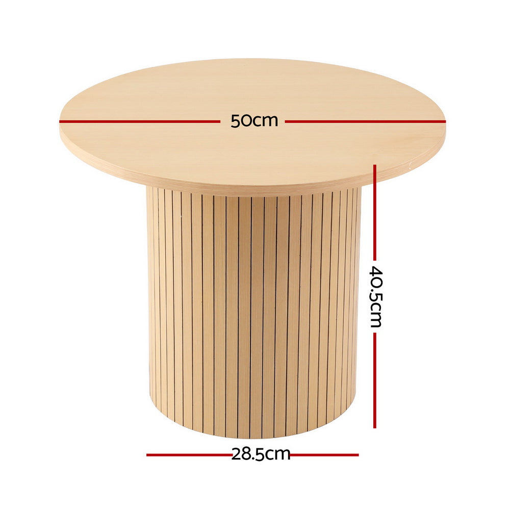 Fluted Coffee Table Round
