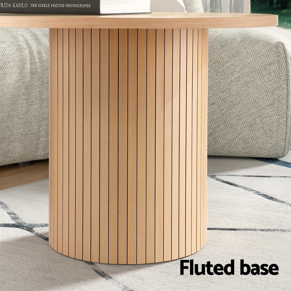 Fluted Coffee Table Round