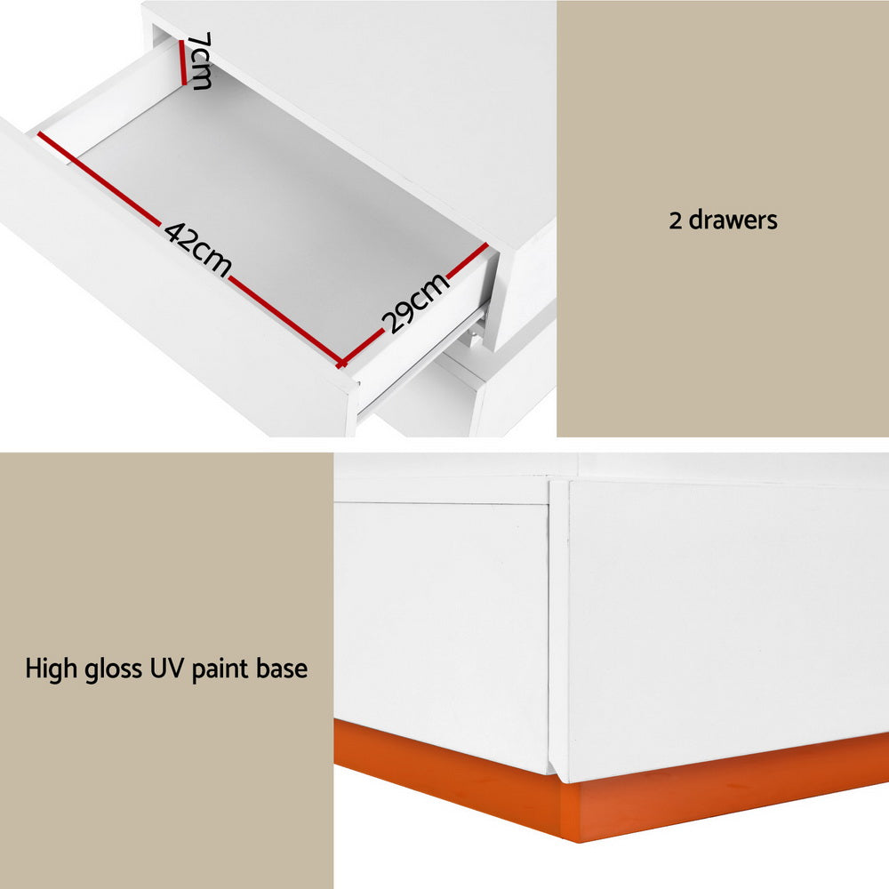 Ada Smart Bedside Table LED Wireless Charging