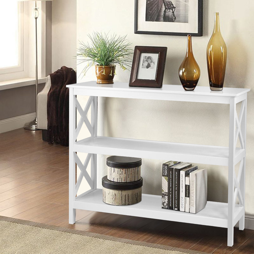 Polly Console Table 3-tier White
