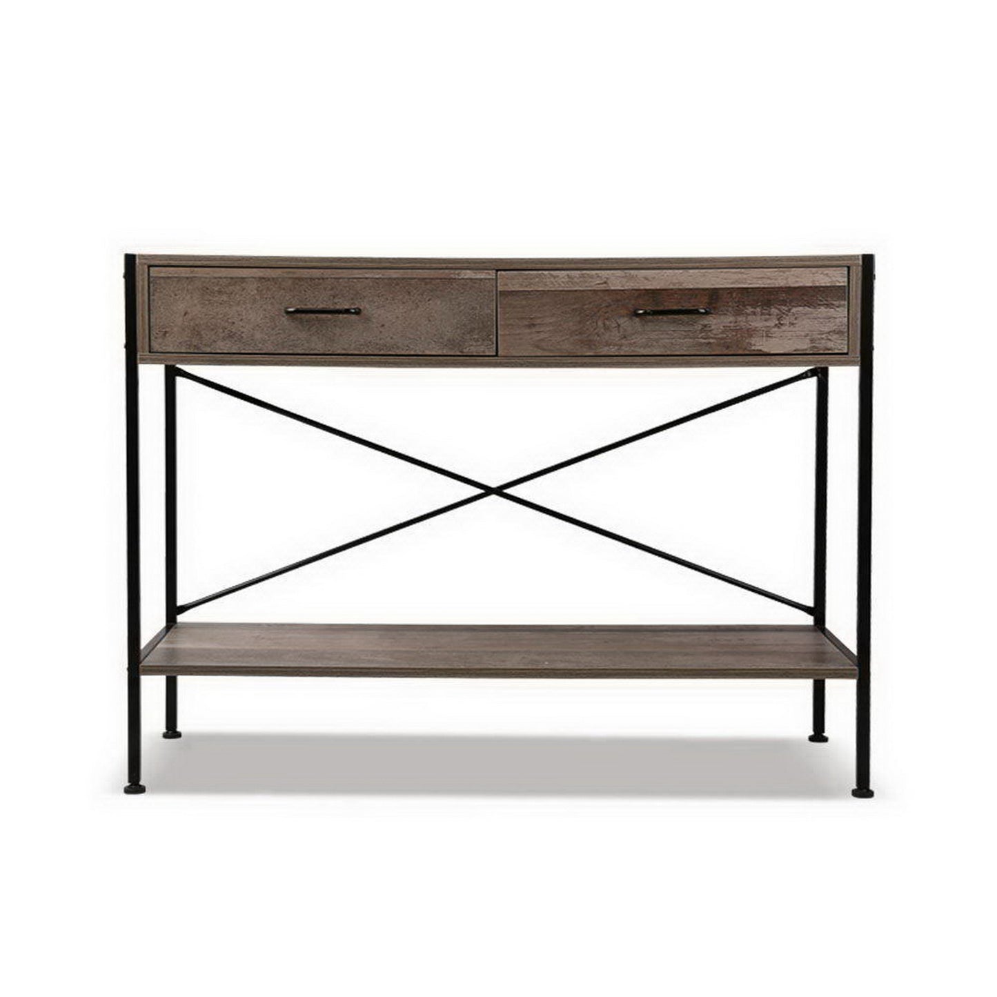 Walnut Marconi Console Table 2 Drawers