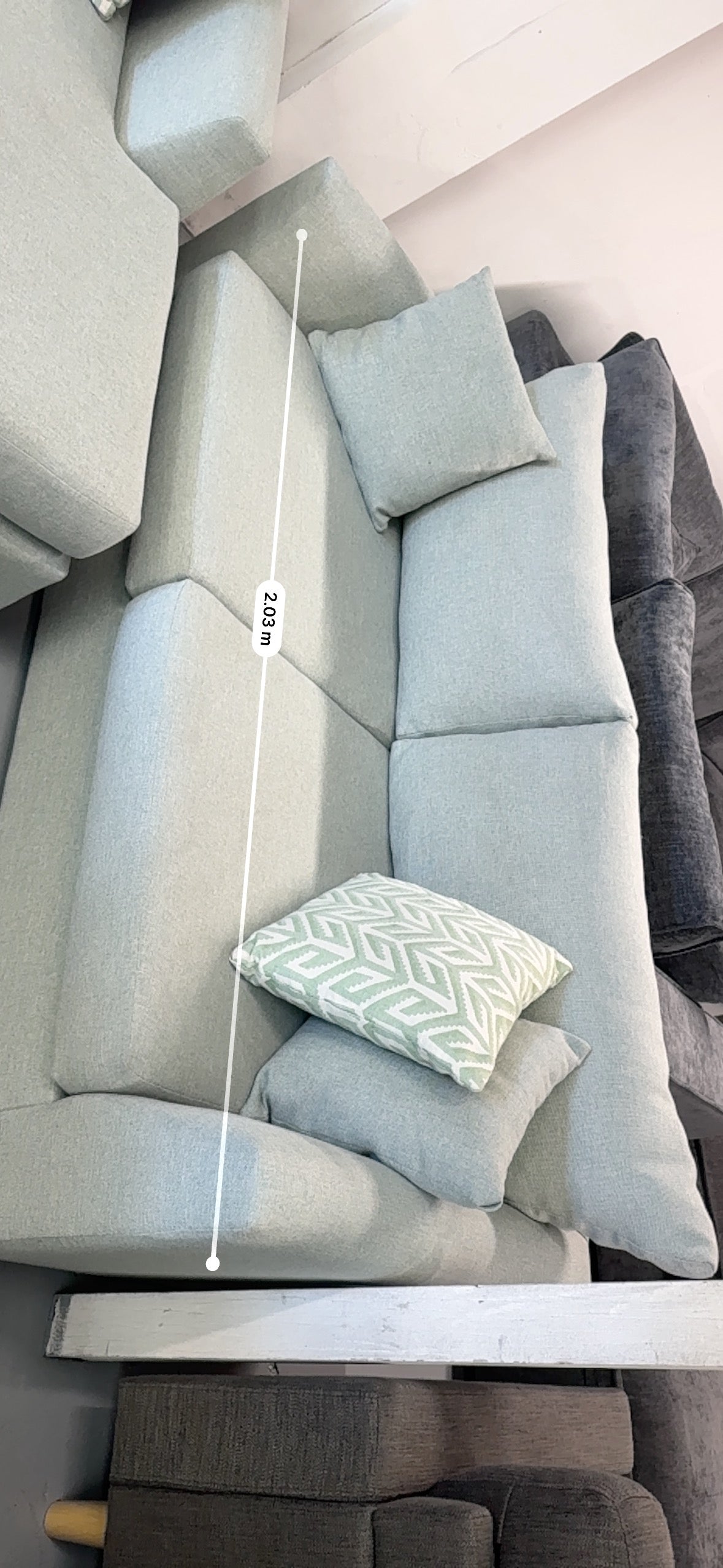 Harvey Norman Sea Green Reversible L-Shape Sofa | Pre-Owned | Steam Cleaned | Sydney Wide Delivery