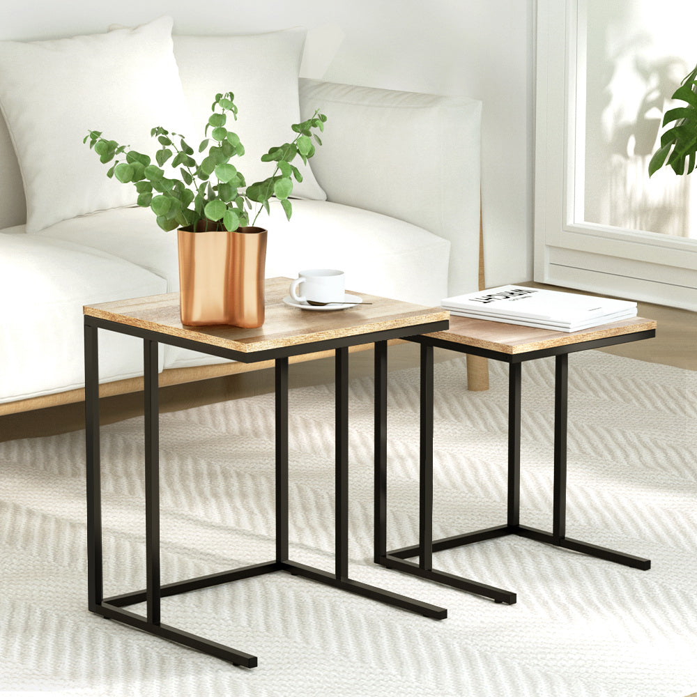 Brok Nesting Coffee Table Sef of 2 Walnut