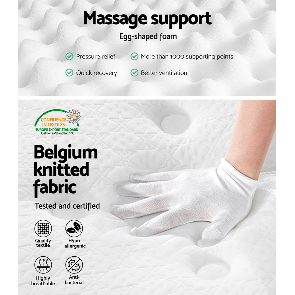 Queen Bedding 34cm Mattress Euro Top