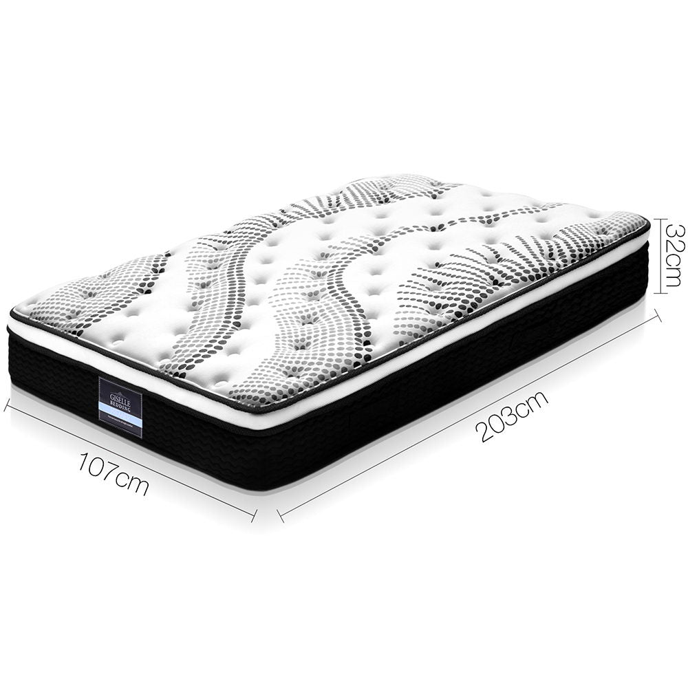 Single Bedding 32cm Mattress Euro Top King