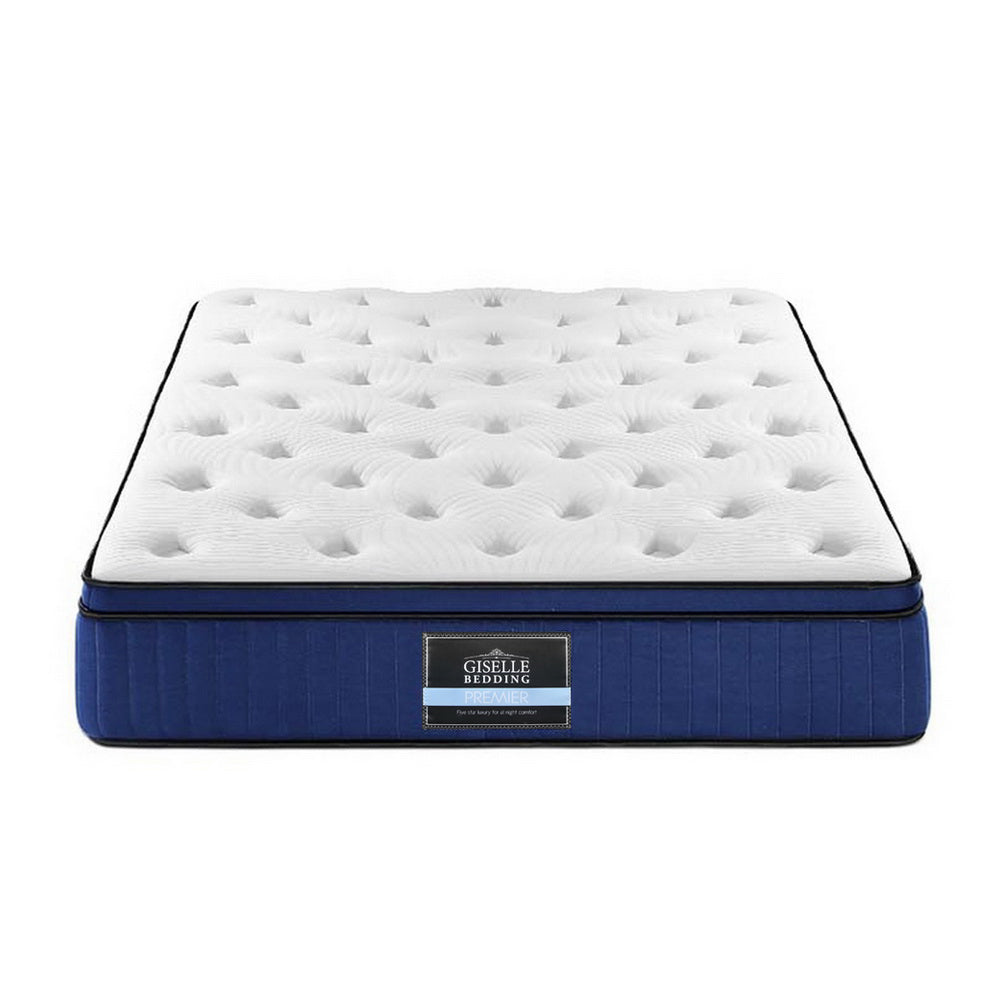 Double Bedding 34cm Mattress Cool Gel Memory Foam 7 Zone