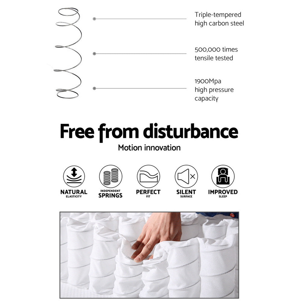 Queen Bedding 34cm Mattress Cool Gel Memory Foam 7 Zone