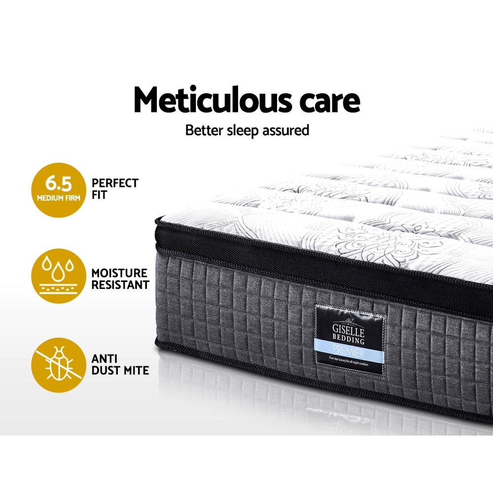 Double Bedding 34cm Mattress 9 Zone Latex Foam