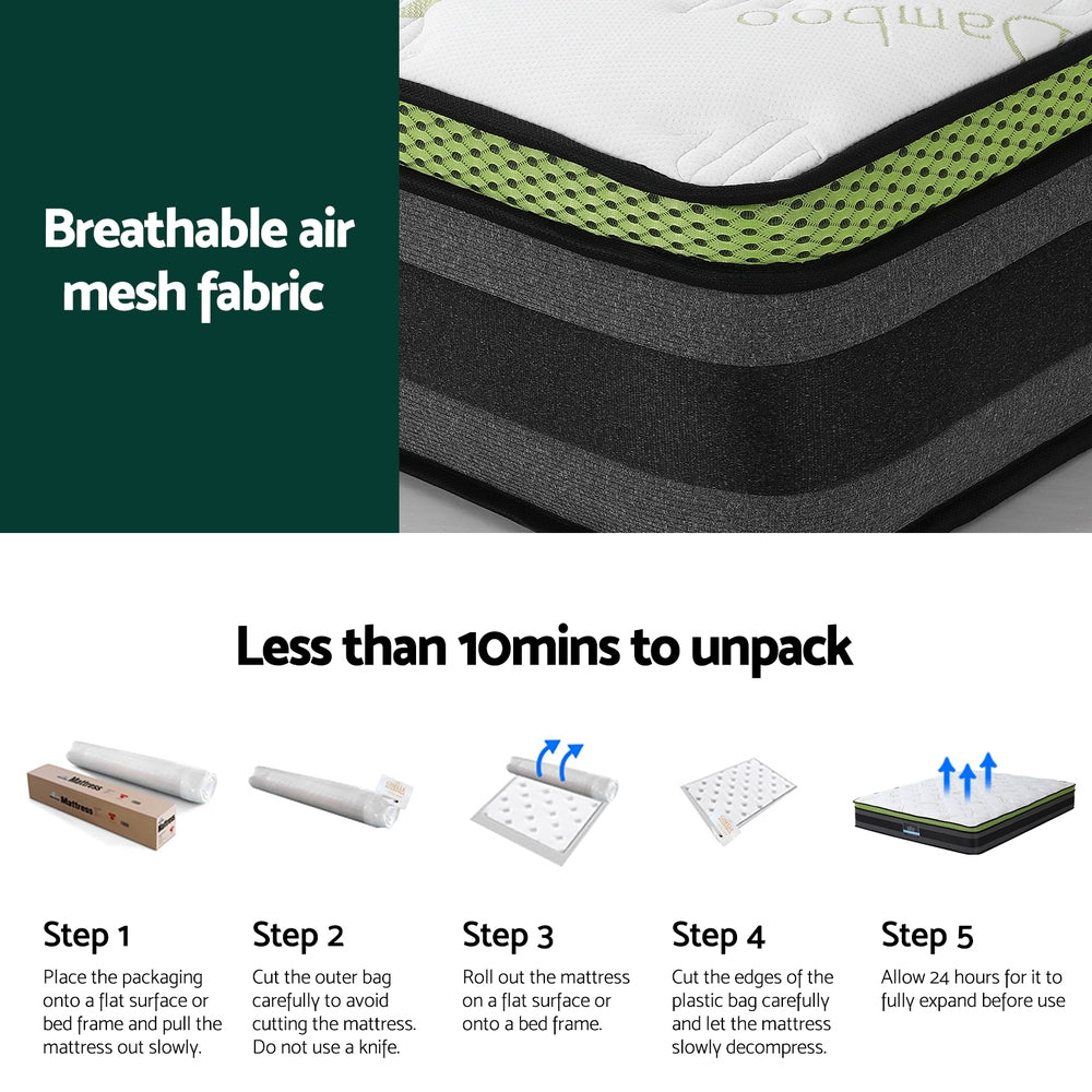 Queen Mattress Cool Gel Foam 30cm