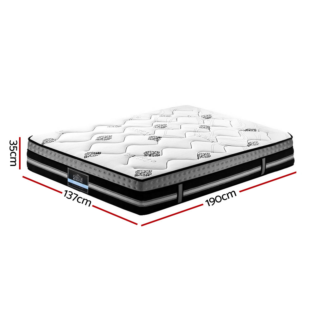 Double Bedding Galaxy Euro Top Cool Gel Pocket Spring Mattress 35cm Thick