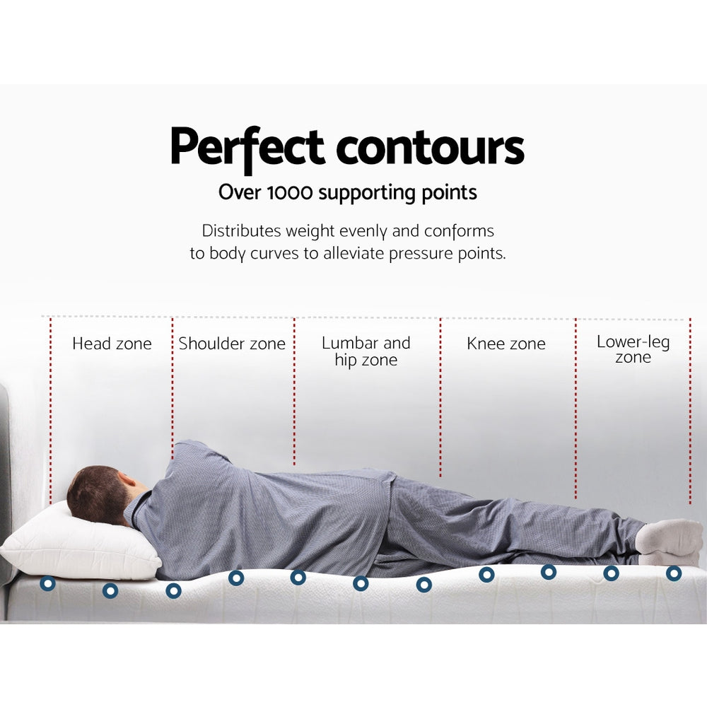 Queen Bedding Memory Foam Mattress Topper Cool Gel 8cm
