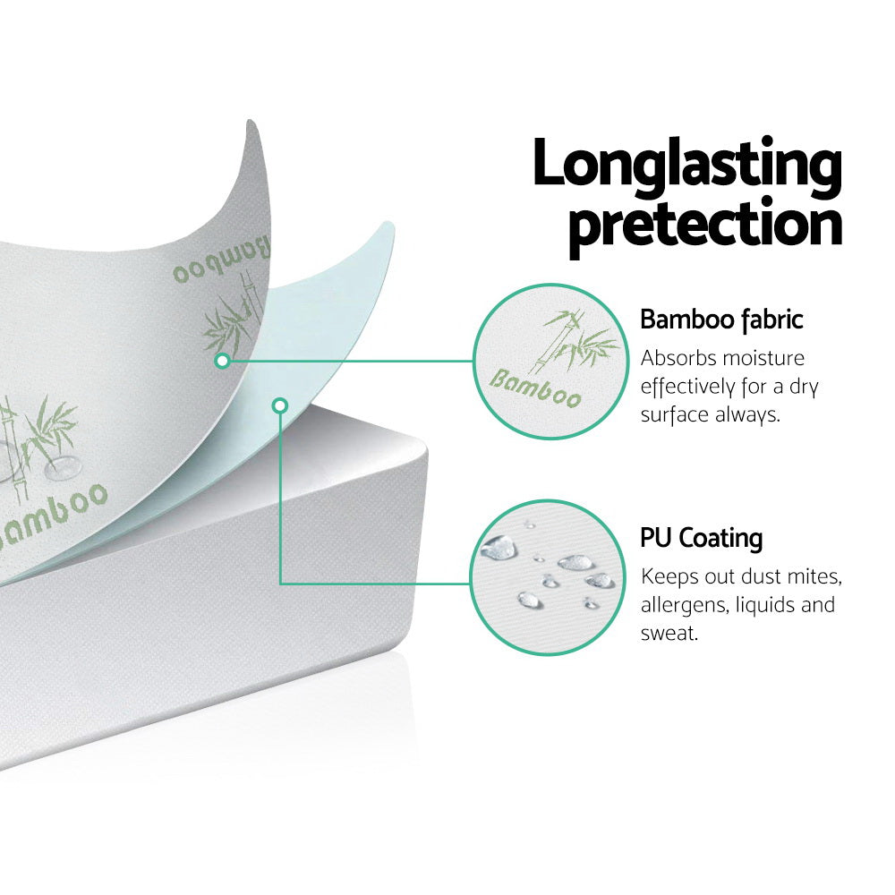 Double Bedding Mattress Protector Bamboo