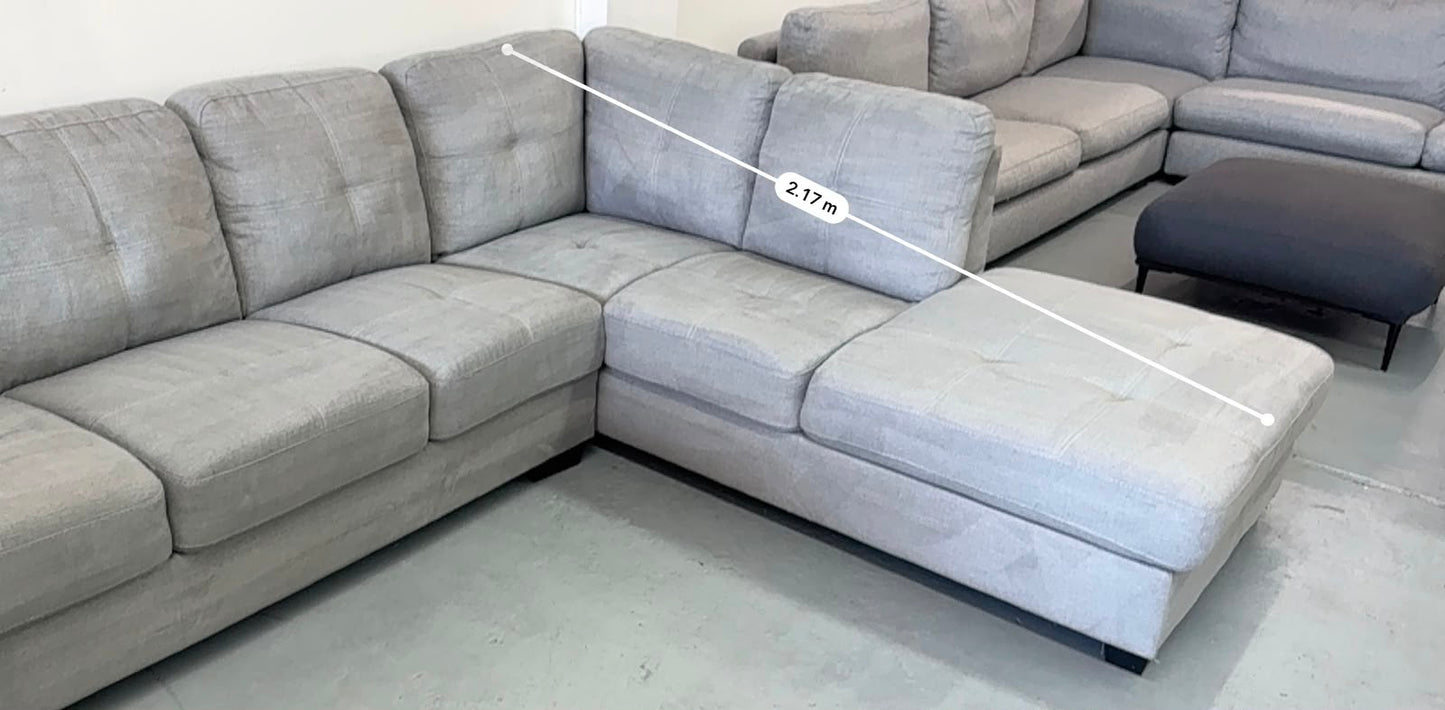 Grey Corner Sofa | Pre-Owned | Steam Cleaned | Sydney Wide Delivery