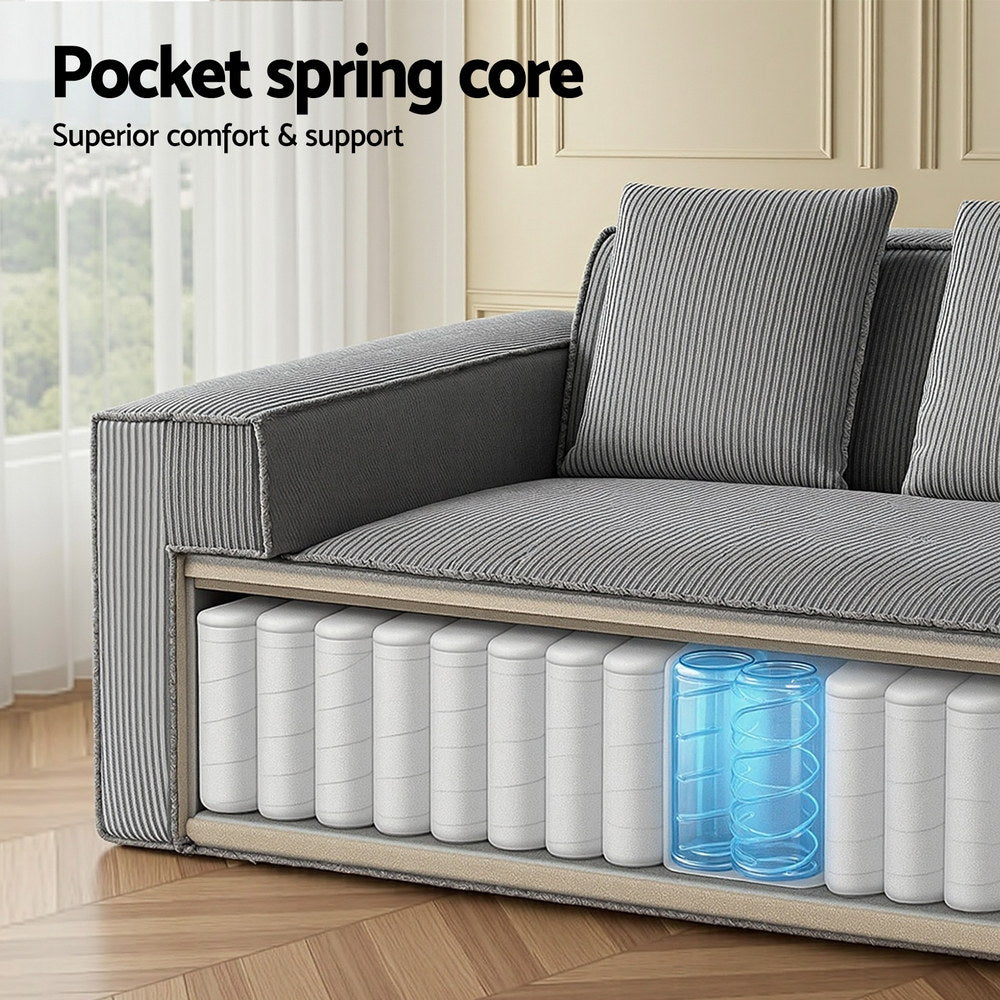 2 Seater Sofa Loveseat Sofas Bed Couch No Assembly Corduroy Small Couches Apartement