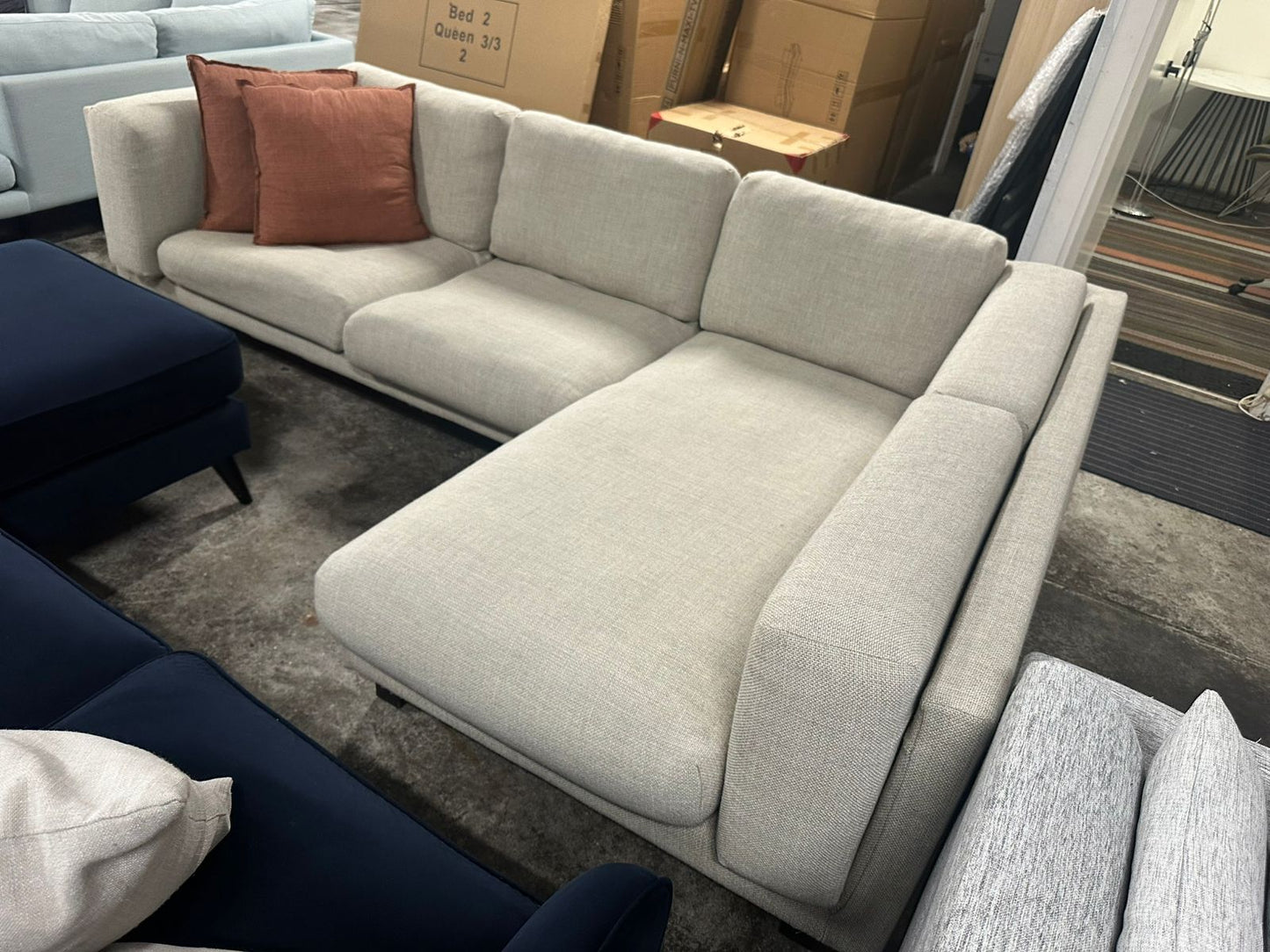 ⭐️ Beige L-shape Sofa | Pre-owned – Like new condition | Delivery Sydney wide