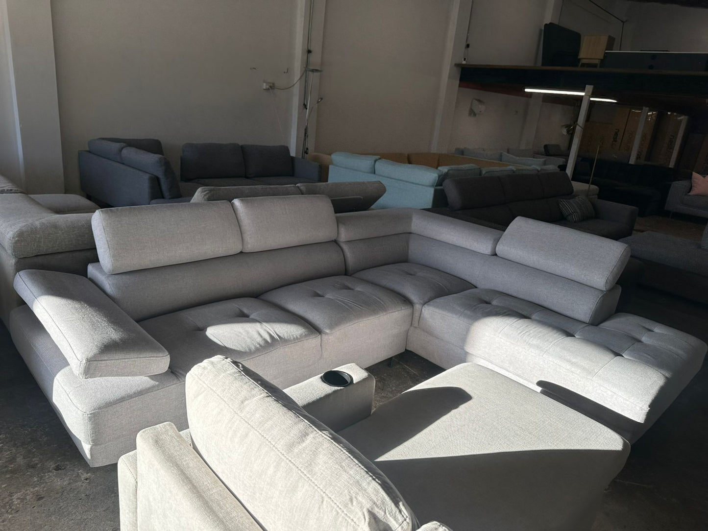 ⭐️ Harvey Norman Adjustable headrest Corner Sofa | Pre-owned - Like new condition | Delivery Sydney wide