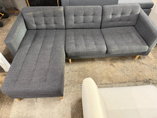 ⭐️ Charcoal grey L-Shape Sofa | Pre-owned – Steam cleaned | SYDNEY WIDE DELIVERY