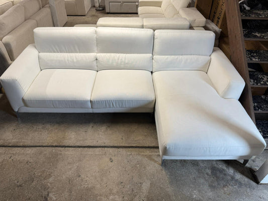 ⭐️ Nick Scali White L-SHAPE Sofa | Pre-owned – Steam cleaned | SYDNEY WIDE DELIVERY