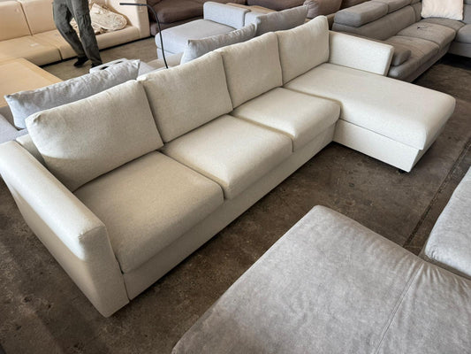 ⭐️ Cream L-shape Sofa with Storage | Pre-owned – Steam cleaned | SYDNEY WIDE DELIVERY