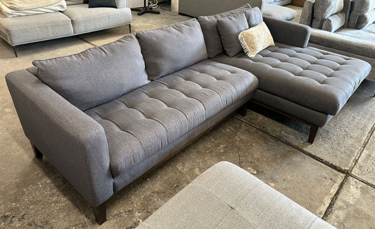 ⭐️ Freedom Marley charcoal L-Shape Sofa | Pre-owned – Steam cleaned | SYDNEY WIDE DELIVERY