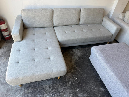 ⭐️ L-Shape Cream Sofa Pre-owned – Steam cleaned | SYDNEY WIDE DELIVERY