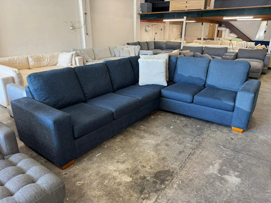 ⭐️ Blue Corner Sofa | Pre-owned – Steam cleaned | SYDNEY WIDE DELIVERY