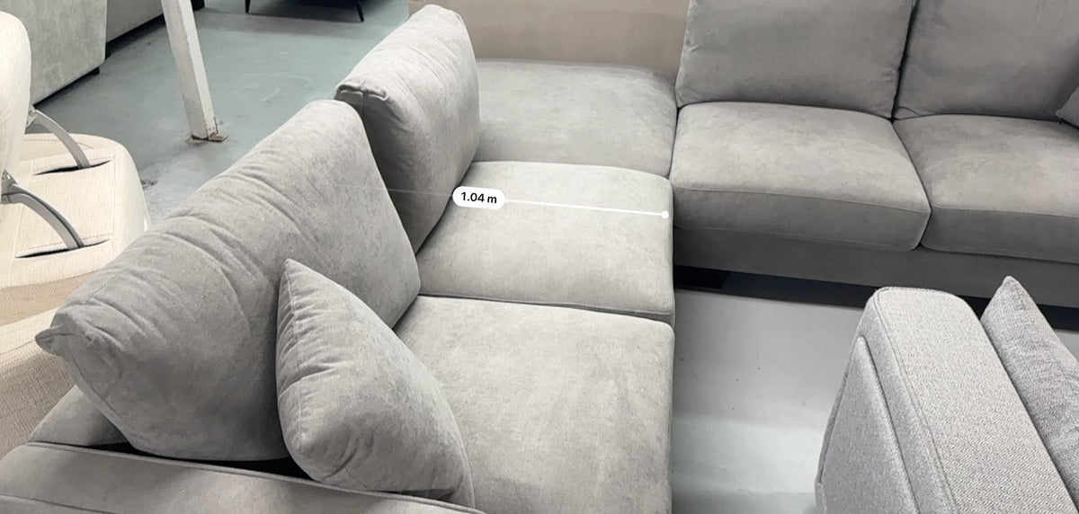 Brand New Grey Corner Sofa with Ottoman | Sydney Wide Delivery | Brand New