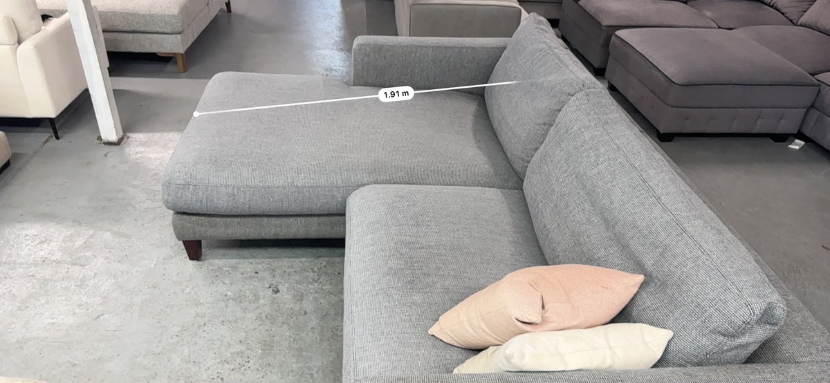 Plush Compact L-Shape Sofa | Perfect for Small Spaces | Sydney Wide Delivery | Pre Owned
