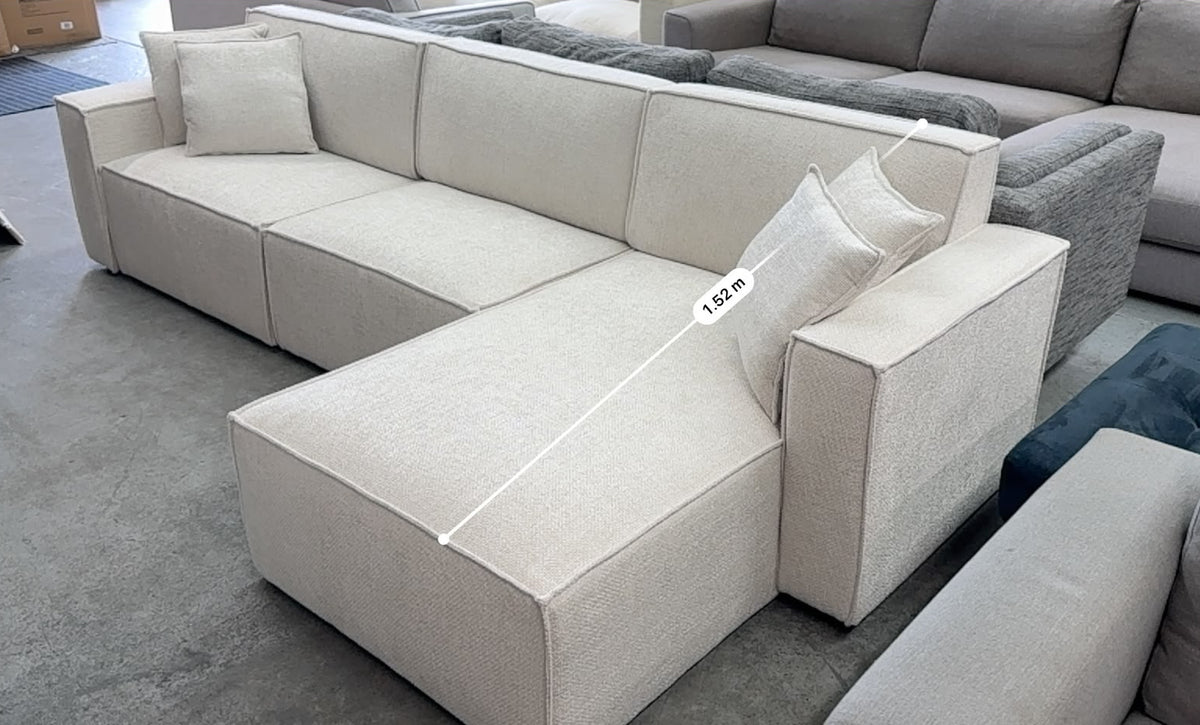 Brand New Modular L-Shape Sofa | Pearl (Ivory) | Sydney Wide Delivery | Brand New