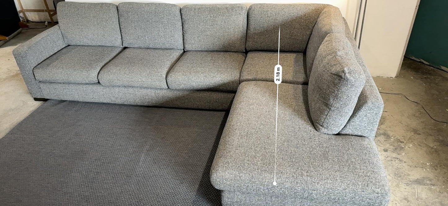 ⭐️ Freedom Charcoal L -SHAPE Sofa | Pre-owned – Steam cleaned | SYDNEY WIDE DELIVERY