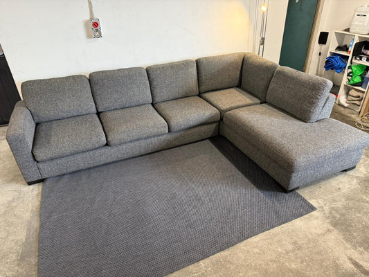 ⭐️ Freedom Charcoal L -SHAPE Sofa | Pre-owned – Steam cleaned | SYDNEY WIDE DELIVERY