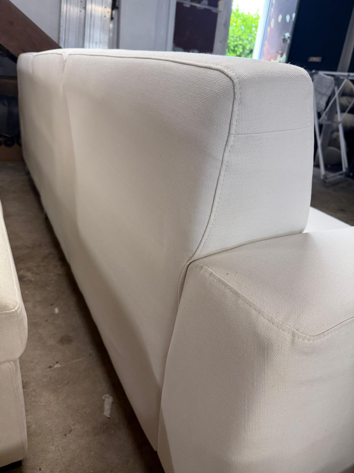 ⭐️ Nick Scali White L-SHAPE Sofa | Pre-owned – Steam cleaned | SYDNEY WIDE DELIVERY