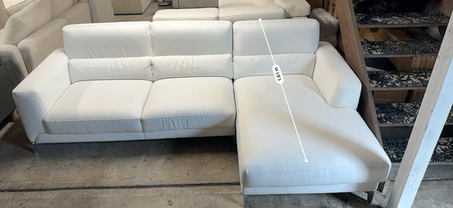 ⭐️ Nick Scali White L-SHAPE Sofa | Pre-owned – Steam cleaned | SYDNEY WIDE DELIVERY